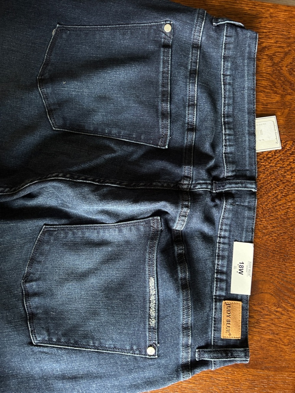 Judy Blue Dark Wash Boyfriend Jeans - Picture 4 of 5